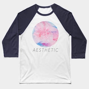 Aesthetic Rose Circle † Seapunk/Vaporwave VHS Kawaii Design Baseball T-Shirt